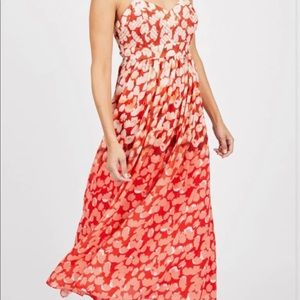 Badgley Mischka Ombré Floral Dress